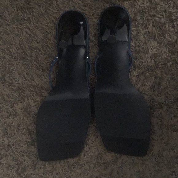 Steve Madden Denim Bling Heels - Picture 2 of 3